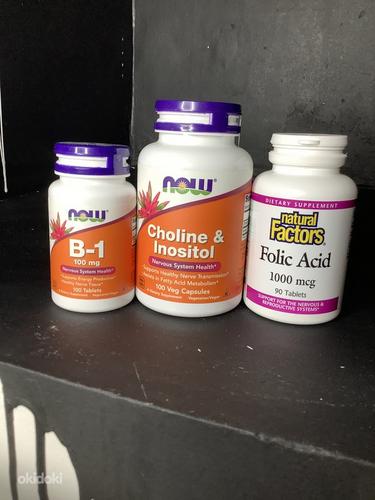 Пищевые добавки B-1, Folic Acid, Choline & Inositol (фото #1)