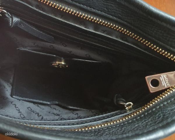DKNY женская кожанная сумка через плечо (фото #5)