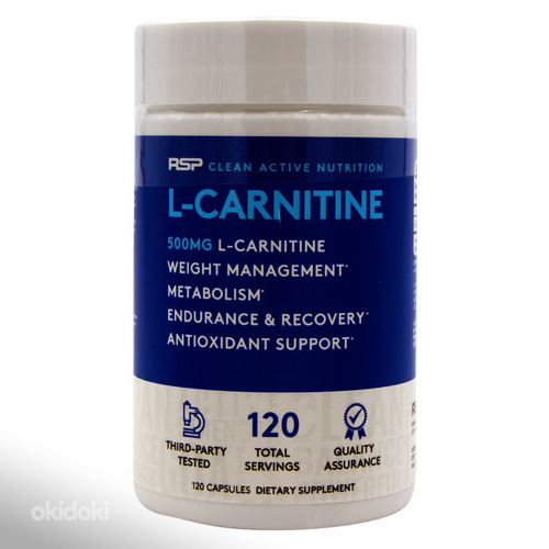 RSP Nutrition L-Carnitine 500 mg 120 kapslid L-Karnitiin (foto #2)