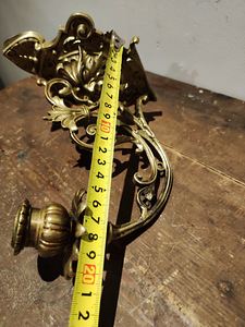 Antiikne messing küünlahoidik / küünlajalg (7 foto / 10)