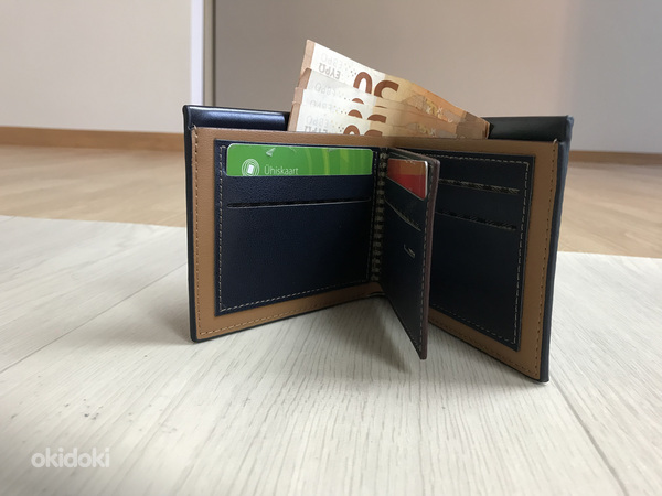Винтажный мужской кошелек с кредитницей - люксовый вариант (фото #8)