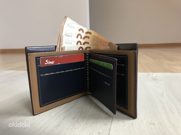 Vintage meeste rahakott krediitkaardihoidjaga – Uus (foto #3)
