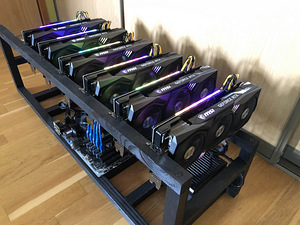 6 x MSI RTX 3060TI / ETH Miner / Crypto Miner / Mining Rig (3 фото из 6)