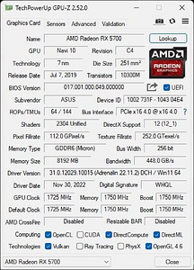 ASUS ROG STRIX RX 5700 GAMING OC 8GB 256 bit (4 foto / 5)