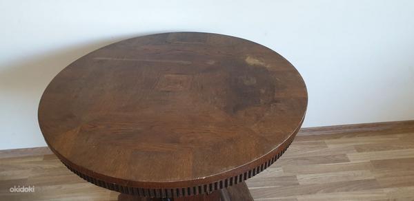 Антикварный старинный круглый стол, цена ниже (фото #3)
