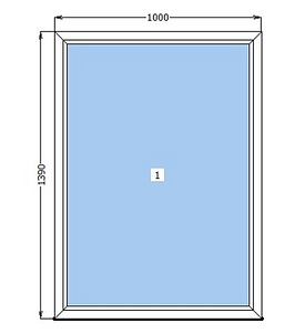 Uus PVC Aken 1000*1390 (1 foto / 1)