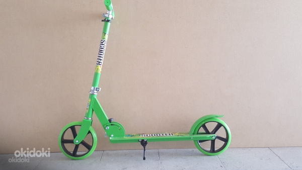 Самокат Scooter Sport, зеленый,синий и черный