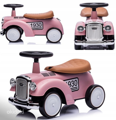 Ретро-стиль толокар, pink, мягкие колеса. РАСПРОДАЖА!