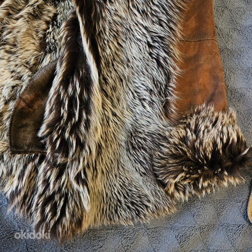 Coat, Natural leather Coat, Goat,L, Breast part 125 cm (foto #2)