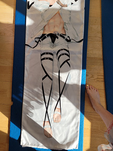 Dakimakura. Levy, Attack on Titan. Anime. (4 foto / 5)