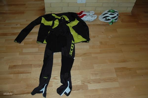 Scott новая одежда для велосипедиста, шлем и сапоги (фото #1)