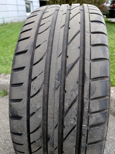 Литые диски R17 4x100 (стиль Brabus) с летней резиной 205/45 (9 фото из 10)