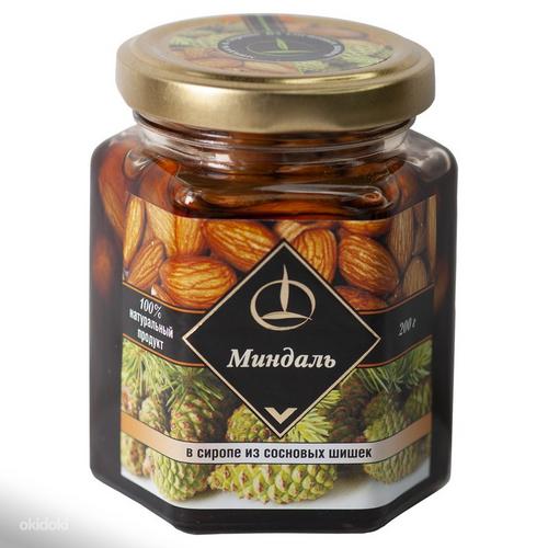 Mandlid/ sarapuupähklid männikäbisiirupis, 200g (foto #1)