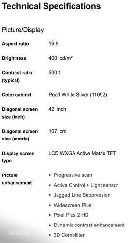 Philips 42’ Flatscreen teler (foto #3)