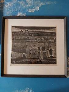 Henno Arrak graafika Saaremaa põllud 1966 (1 foto / 4)