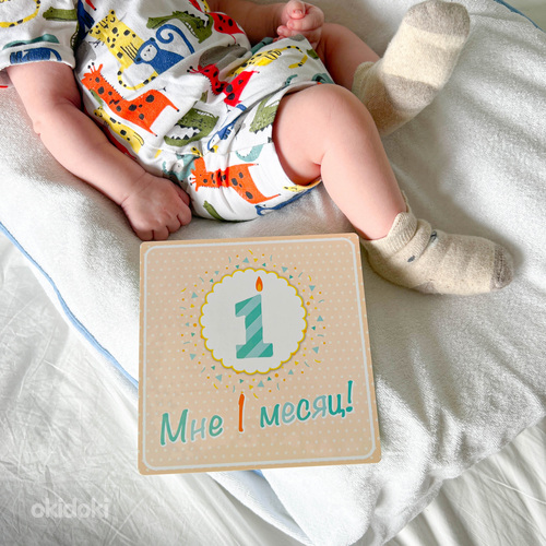 Карточки для фото малышей по месяцам Исобытиям-разные наборы (фото #3)