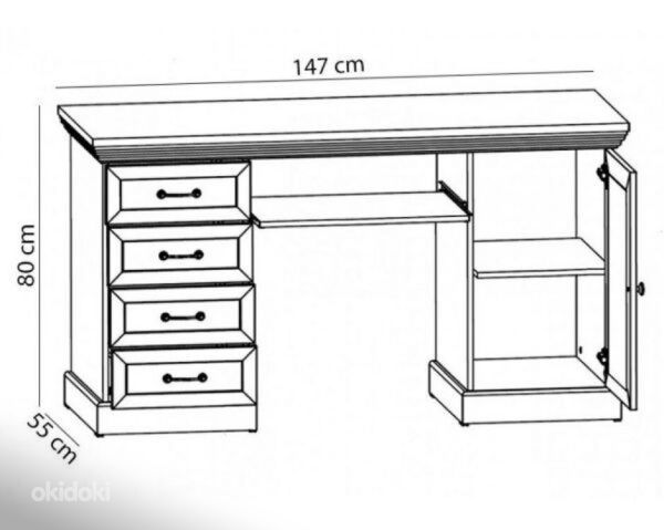Письменный стол/компьютерный стол Royal B1 (фото #6)