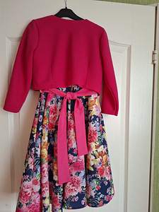 Laste elegantne kleit booleroga 146 (4 foto / 4)