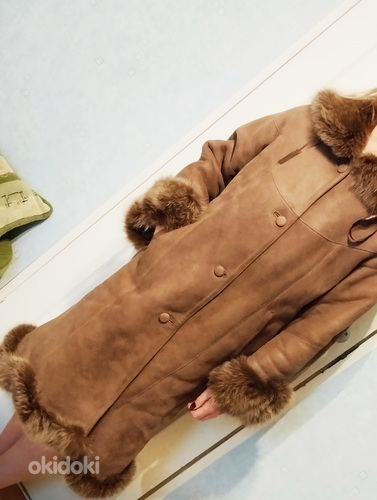 Дублёнка, женское зимнее пальто из натуральной кожи