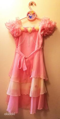 Праздничное ванильно розовое платье, девочка 7-9 лет (фото #1)