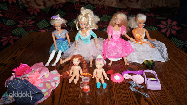 Куклы Барби + пони 18см.+ лошадки 14см. (фото #1)