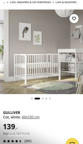 Ikea beebivoodi+madrats+kattemadrats UUS