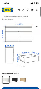 Kummut / Chest of drawers IKEA Malm (5 foto / 5)