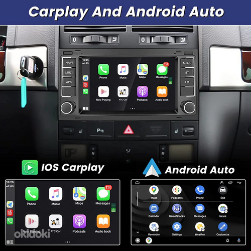 Android 11 CarPlay Autoraadio, Automakk (Touareg, Multivan) (фото #6)