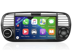 Android 13 CarPlay Autoraadio, Multimeedia (Fiat 500) (6 foto / 6)