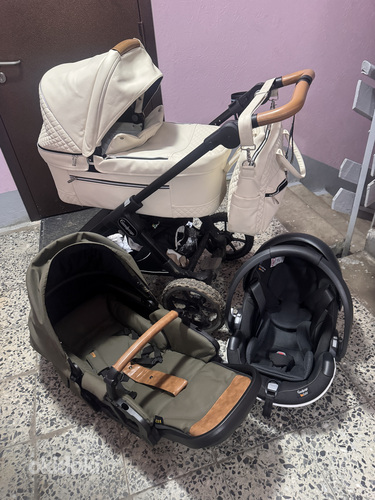 Emmaljunga NXT90 De Luxe Beige-Olive 3-ühes