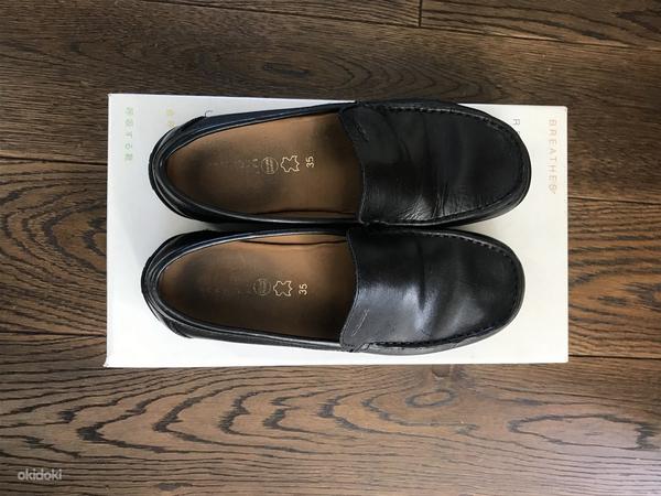 Кожаные туфли gEOX № 35, черные (фото #2)