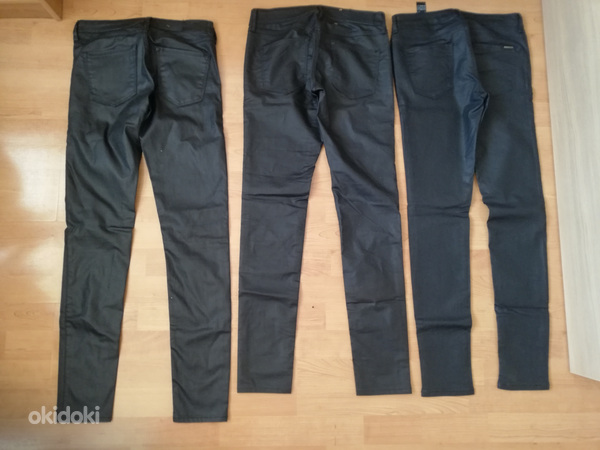 Mustad naha moodi püksid (venivad stretš 36,/Sja 34/XS (foto #4)