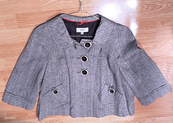 Marks&Spenser серый пиджак-жакет в морском стиле, 42-XL-UK16 (фото #1)