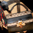 Gucci Queen Margaret черно-бежевая сумочка с пчелой (фото #1)