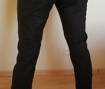 Новые Блестящие черные брюки 40-42