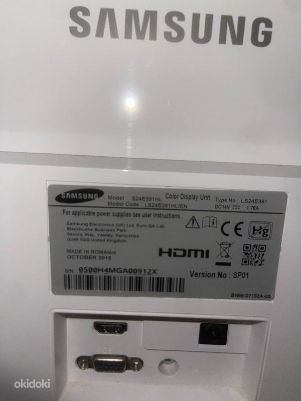 SAMSUNG S24E391HL - Tallinn - Arvutiseadmed, Monitorid ja projektorid ...