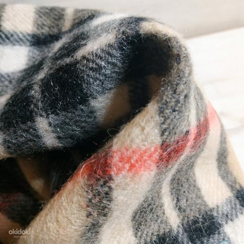 Стильный фирменный натуральный шарф - 100 % мягкая шерсть (фото #9)