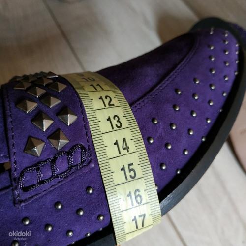 Кожаные стильные фирменные туфли от Cosmoparis 39 р кожа (фото #9)