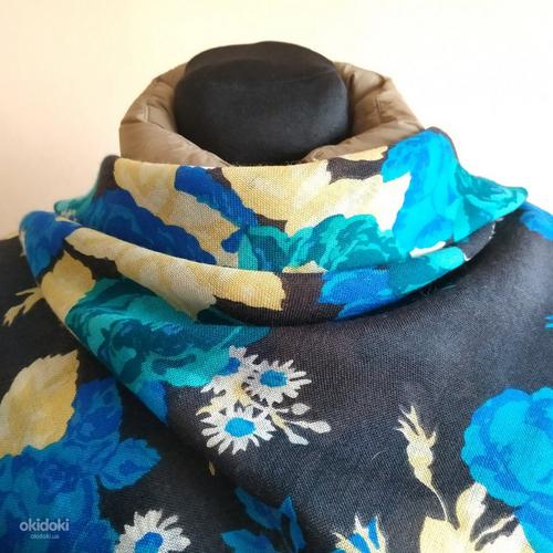 Фирменный, стильный женский платок - 100 % лама шерсть (фото #7)