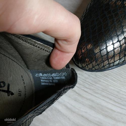 Кожаные, стильные женские туфли от Tamaris 38 р - Новые (фото #10)