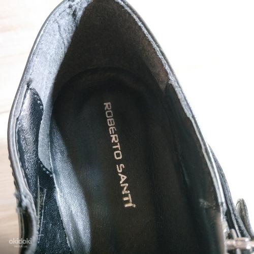Кожаные фирменные закрытые туфли от Roberto Santi 40 р (фото #6)