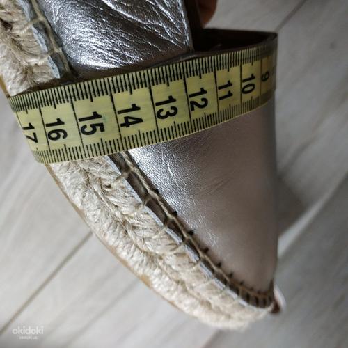 Кожаные фирменные женские эспадрильи от Zign 37.5-38 р кожа (фото #9)