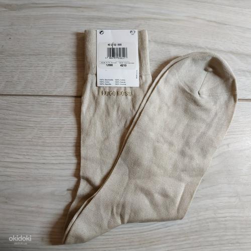 Чоловічі натуральні шкарпетки від Hugo Boss - нові-43-44 р (фото #3)