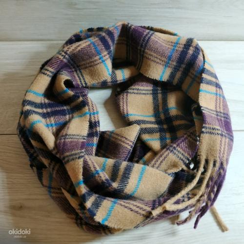 Стильний універсальний базовий шарф -з лама вовни (фото #4)