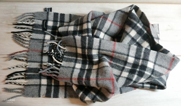 Фирменный базовый шарф из 100 % лама шерсти - Италия (фото #9)