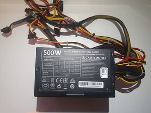 Блок питания Coolermaster 500W 80plus (2 фото из 2)