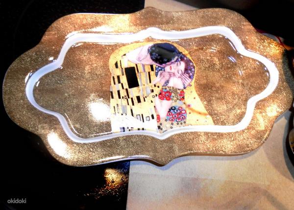 Gustav Klimt. Kiss (Suudlus) kohvi-tee kinkekomplekt, uus (foto #6)