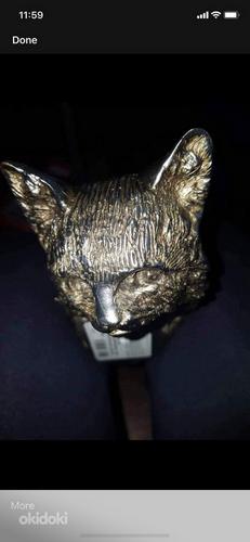 Laelamp metallist (käsitöö) uus koos kassiga,Kass on vasest (foto #2)