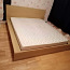 Кровать с матрасом 160 х 200 см, растяжки по бокам. (фото #1)