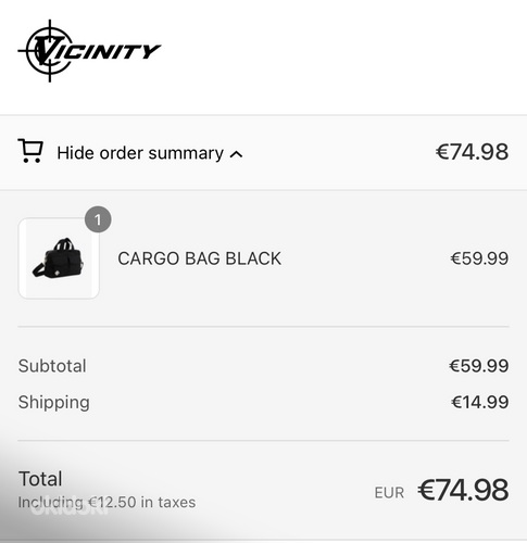 Vicinity Cargo Bag Black (фото #3)